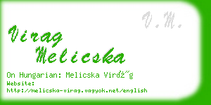 virag melicska business card